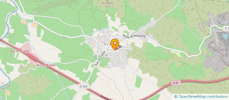 localisation de l'entreprise MADAME MARIE MARGUERITE GAUBERT  BIZANET