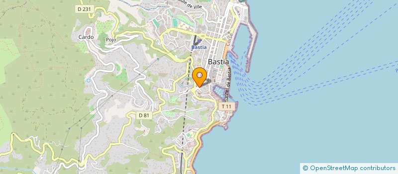 localisation de l'entreprise MADAME MARIE MARI à BASTIA