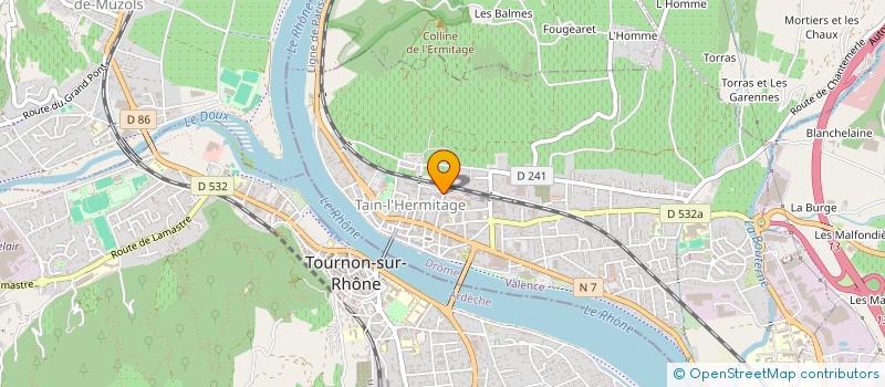 localisation de l'entreprise MADAME MARIE MARIN  TAIN-L'HERMITAGE