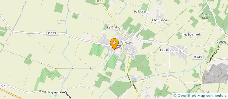 localisation de l'entreprise MADAME MARIE MARIONNEAU  GREZAC