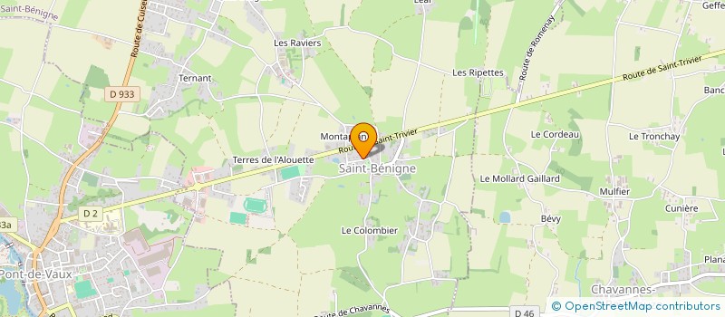 localisation de l'entreprise MADAME MARIE-MARLENE SUZANNE à SAINT-BENIGNE