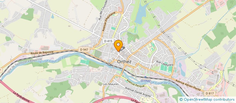 localisation de l'entreprise MADAME MARIE MARONI  ORTHEZ