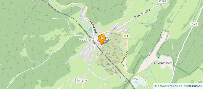 localisation de l'entreprise MADAME MARIE MARTEAU à VAUX-ET-CHANTEGRUE