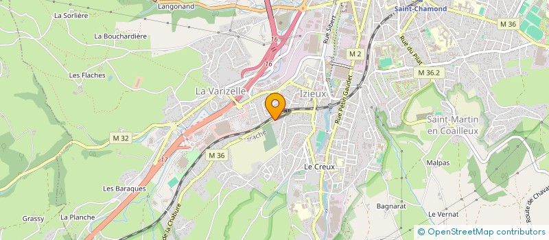 localisation de l'entreprise MADAME MARIE MARTEL  SAINT-CHAMOND