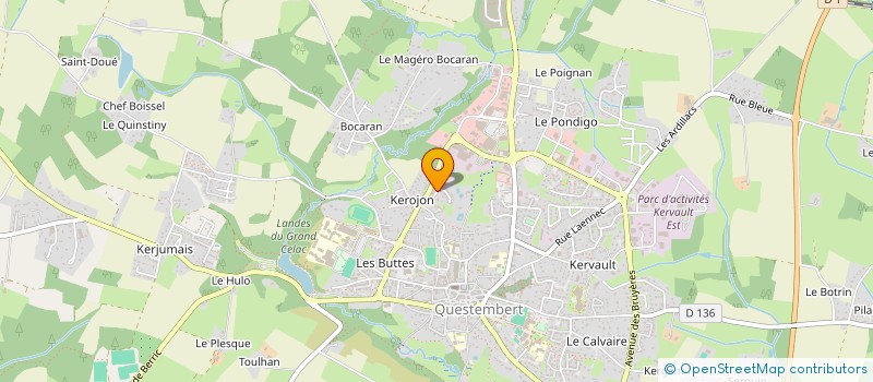 localisation de l'entreprise MADAME MARIE-MARTHE FONTAINE à QUESTEMBERT