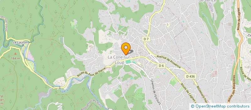 localisation de l'entreprise MADAME MARIE MARTIN à LA COLLE-SUR-LOUP