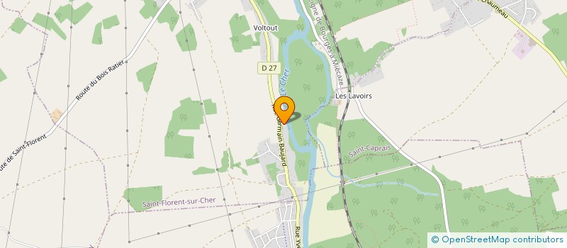 localisation de l'entreprise MADAME MARIE MARTIN  SAINT-FLORENT-SUR-CHER