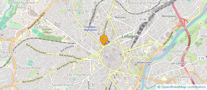 localisation de l'entreprise MADAME MARIE MARTIN à LIMOGES