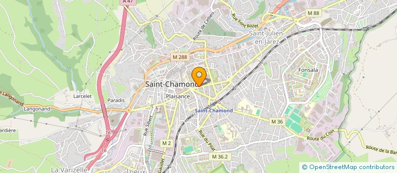 localisation de l'entreprise MADAME MARIE MARTIN  SAINT-CHAMOND