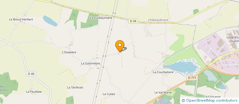 localisation de l'entreprise MADAME MARIE MARTIN  SAINT-AUBIN-DES-CHATEAUX