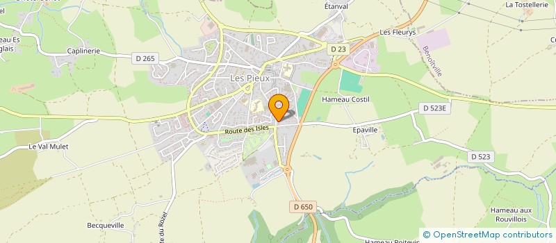 localisation de l'entreprise MADAME MARIE MARTIN à LES PIEUX