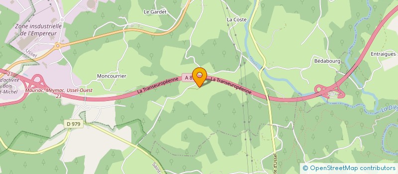 localisation de l'entreprise MADAME MARIE MARTIN  USSEL