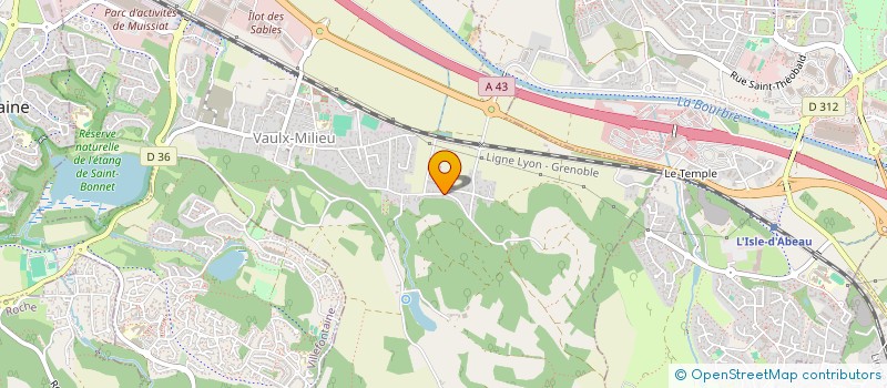 localisation de l'entreprise MADAME MARIE MARTIN  VAULX-MILIEU