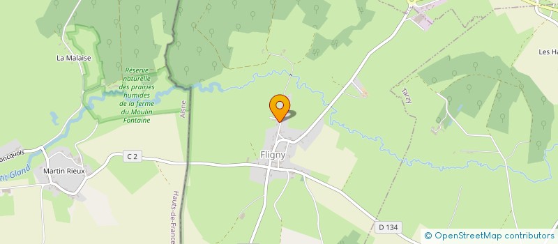 localisation de l'entreprise MADAME MARIE MARTIN  FLIGNY