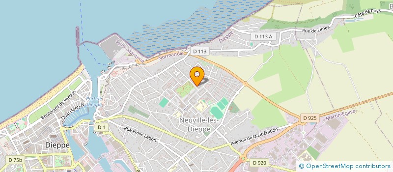 localisation de l'entreprise MADAME MARIE MARTIN à DIEPPE