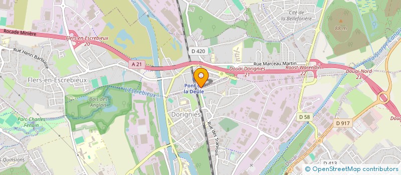 localisation de l'entreprise MADAME MARIE MARTIN  FLERS-EN-ESCREBIEUX