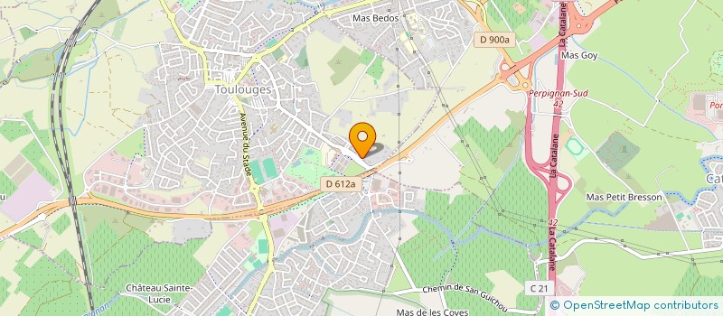 localisation de l'entreprise MADAME MARIE MARTIN-RODRIGUEZ  TOULOUGES