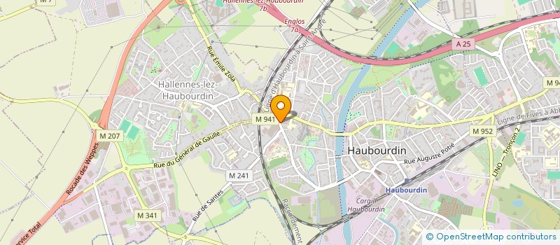 localisation de l'entreprise MADAME MARIE-MARTINE CHAUMETTE  HAUBOURDIN