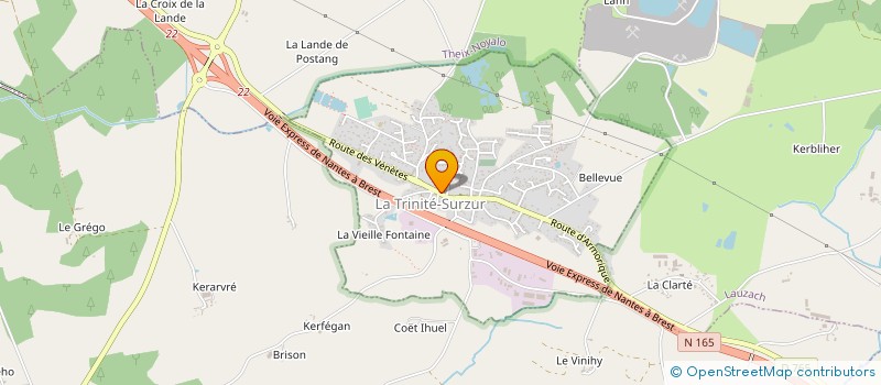 localisation de l'entreprise MADAME MARIE-MARTINE DURAND  LA TRINITE-SURZUR