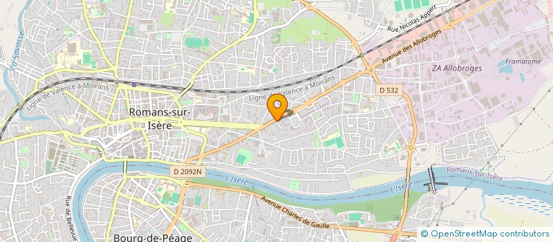 localisation de l'entreprise MADAME MARIE-MARTINE PELLISSIER à ROMANS-SUR-ISERE