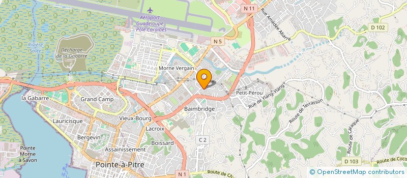localisation de l'entreprise MADAME MARIE MARTINE PYREE à LES ABYMES