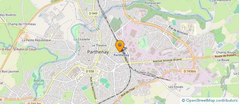 localisation de l'entreprise MADAME MARIE MARTINE RIOUX  PARTHENAY