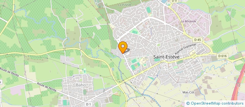 localisation de l'entreprise MADAME MARIE MARTINEZ  SAINT-ESTEVE