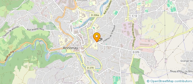 localisation de l'entreprise MADAME MARIE MARTINS DOS SANTOS  ANNONAY