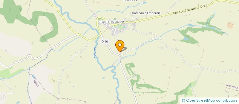 localisation de l'entreprise MADAME MARIE MARTY  TOURNECOUPE