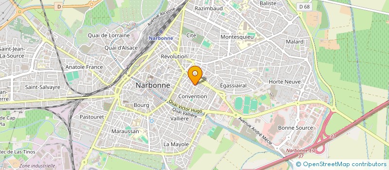 localisation de l'entreprise MADAME MARIE MARTY à NARBONNE