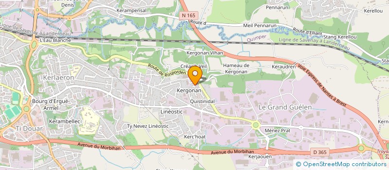 localisation de l'entreprise MADAME MARIE MARZIN à QUIMPER