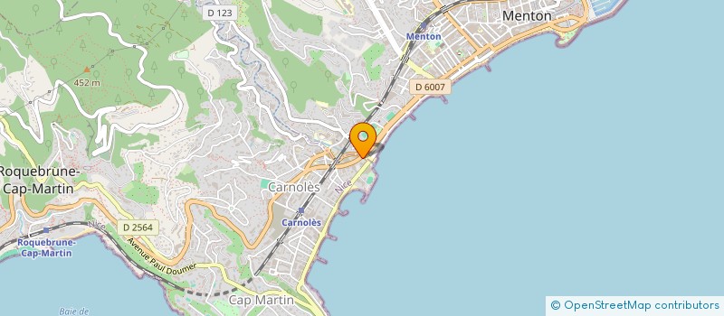 localisation de l'entreprise MADAME MARIE MASSART à ROQUEBRUNE-CAP-MARTIN