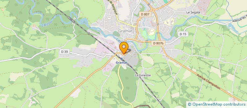 localisation de l'entreprise MADAME MARIE MASSE  GRAMAT