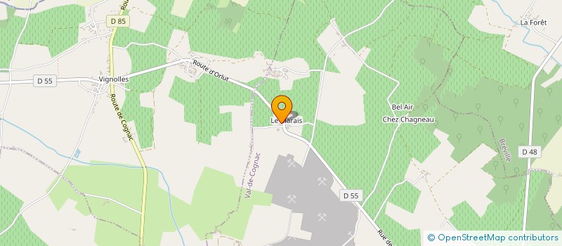 localisation de l'entreprise MADAME MARIE MASSON  VAL-DE-COGNAC