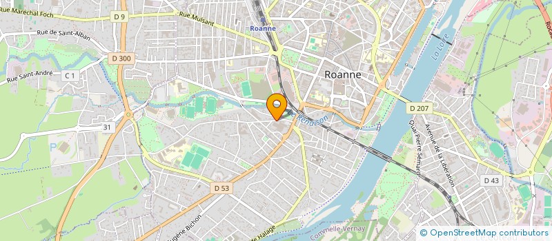 localisation de l'entreprise MADAME MARIE MASSOT  ROANNE