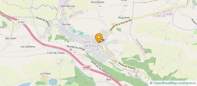 localisation de l'entreprise MADAME MARIE MATHE  SAINT-VICTOR-DE-CESSIEU