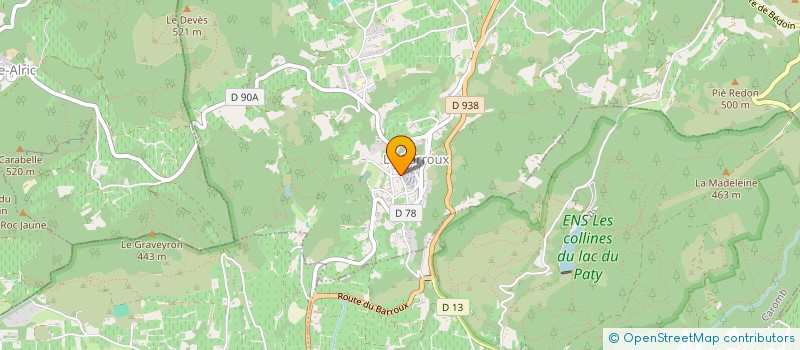 localisation de l'entreprise MADAME MARIE MATHIEU  LE BARROUX