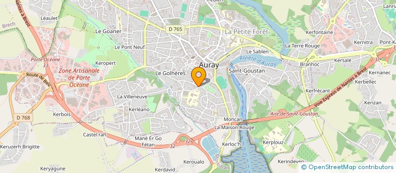 localisation de l'entreprise MADAME MARIE MATHIEU à AURAY