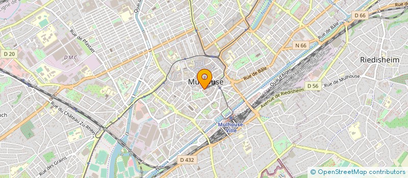 localisation de l'entreprise MADAME MARIE-MATHILDE MERCIER  MULHOUSE