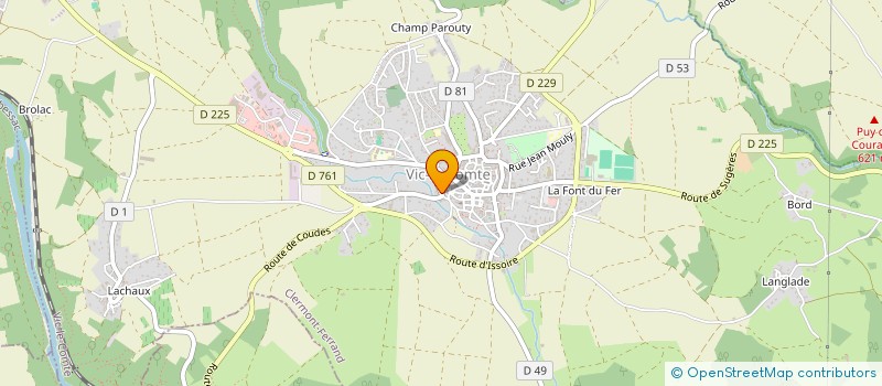 localisation de l'entreprise MADAME MARIE MATHIOT  VIC-LE-COMTE