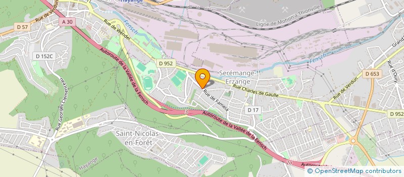 localisation de l'entreprise MADAME MARIE MATHIS  SEREMANGE-ERZANGE