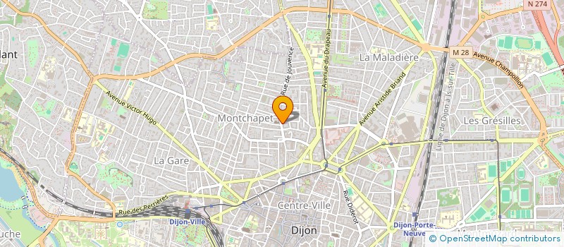 localisation de l'entreprise MADAME MARIE MATROT à DIJON