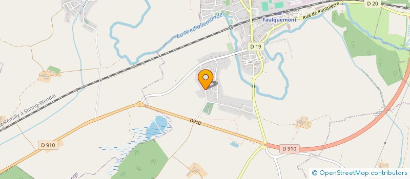 localisation de l'entreprise MADAME MARIE MATZ  FAULQUEMONT