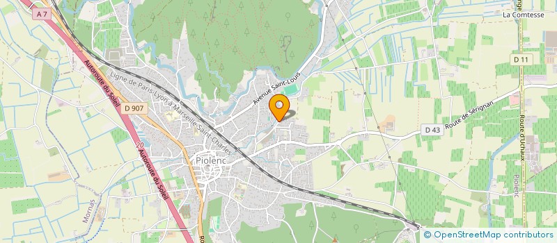 localisation de l'entreprise MADAME MARIE MAUJEAN  PIOLENC