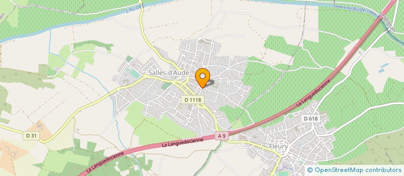 localisation de l'entreprise MADAME MARIE MAURAND  SALLES-D'AUDE