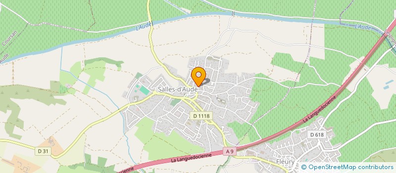 localisation de l'entreprise MADAME MARIE MAUREL  SALLES-D'AUDE