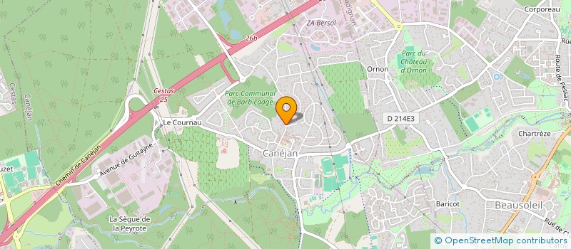 localisation de l'entreprise MADAME MARIE MAURICE  CANEJAN