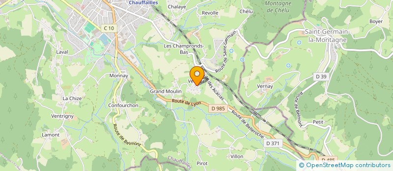 localisation de l'entreprise MADAME MARIE MAYNARD  CHAUFFAILLES