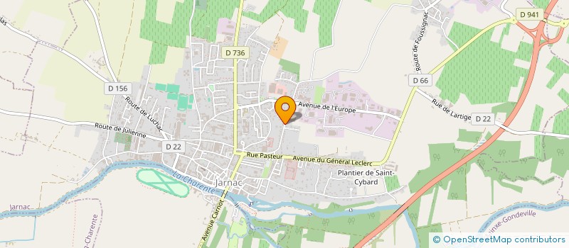 localisation de l'entreprise MADAME MARIE MAZEAU à JARNAC