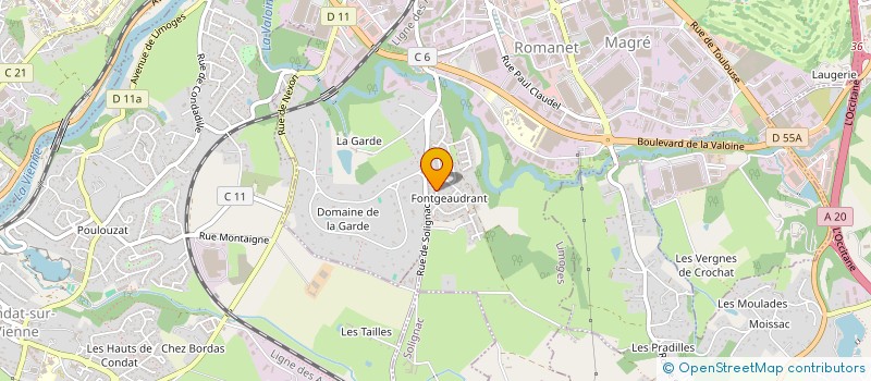 localisation de l'entreprise MADAME MARIE MBOTIZARA à LIMOGES